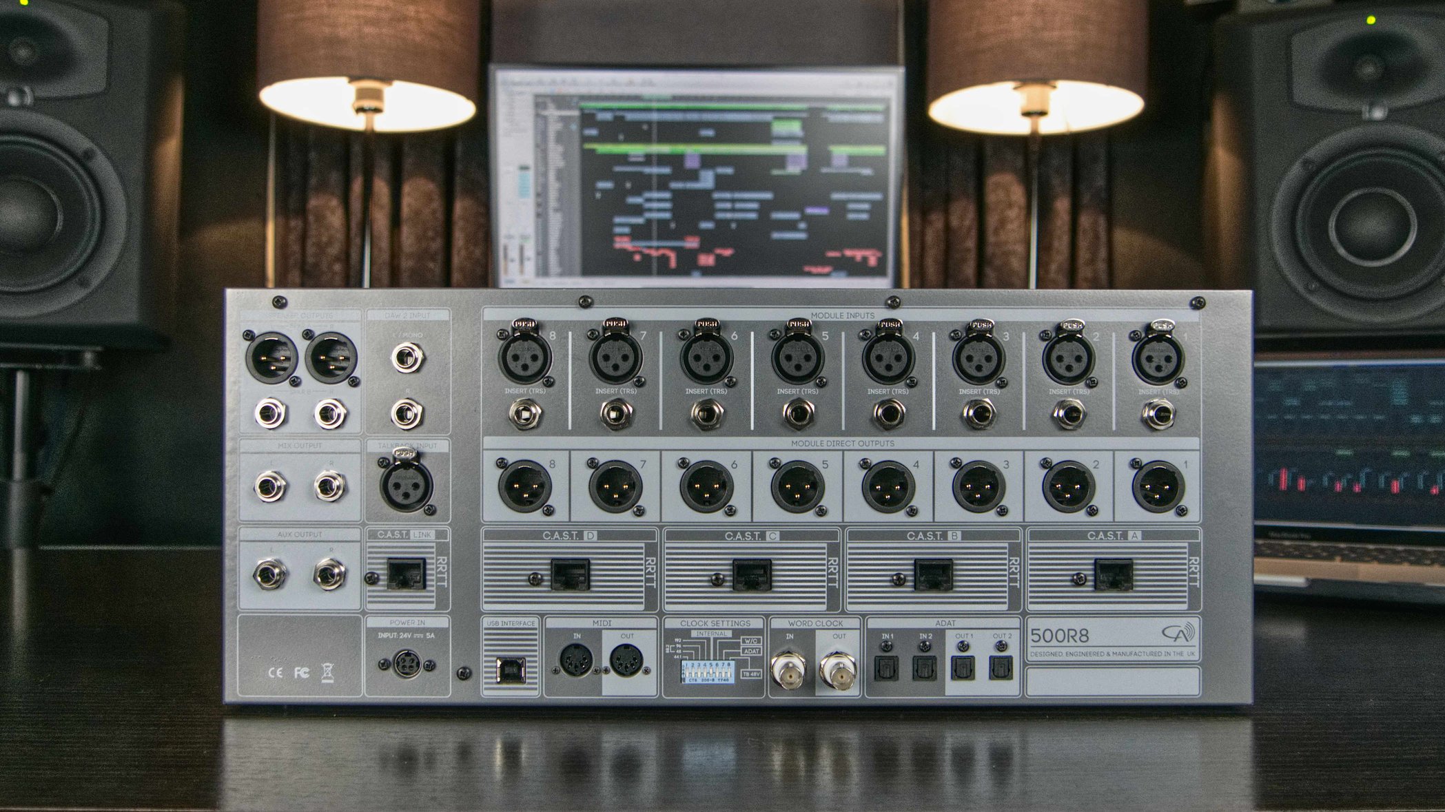 Cranborne Audio 500R8 500R8 Analogue/Digital Hybrid USB Audio Interface, Summing Mixer, and