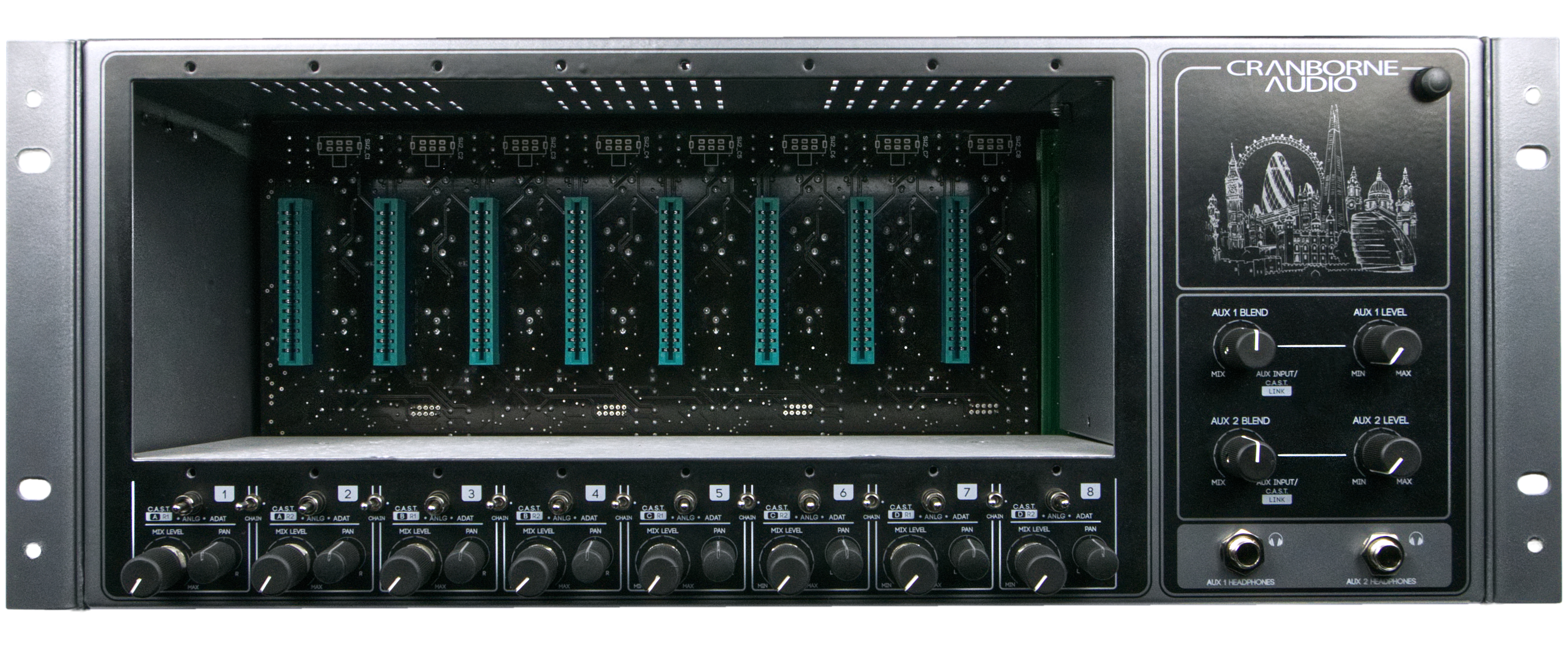 Cranborne Audio 500adat Adat Expander Summing Mixer 8 Slot 500 500adat Front